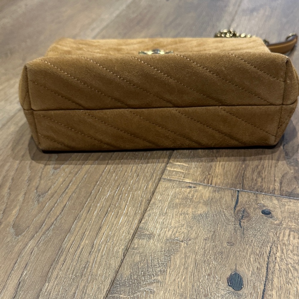 Tory Burch Kira Brown Quilted Shoulder Bag - Picture 2 of 5